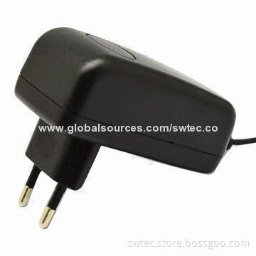 External 12W EU Plug-in Switching Power Supply, 100-240V AC, 50/60Hz, ErP, CEC Level V, MEPS IV